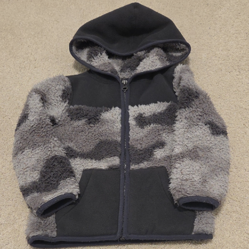 OshKosh B'gosh Fleece Jacket - Black and Gray